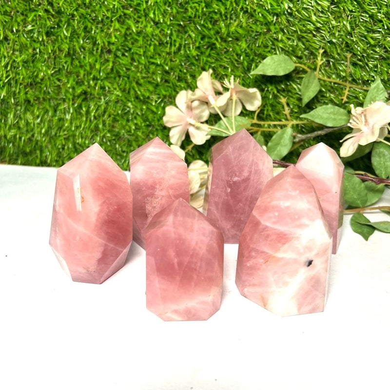 Rose Quartz Free Forms with Points (Love and Harmony)
