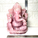 Large Ganeshas in Rose Quartz