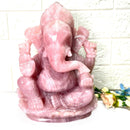 Large Ganeshas in Rose Quartz