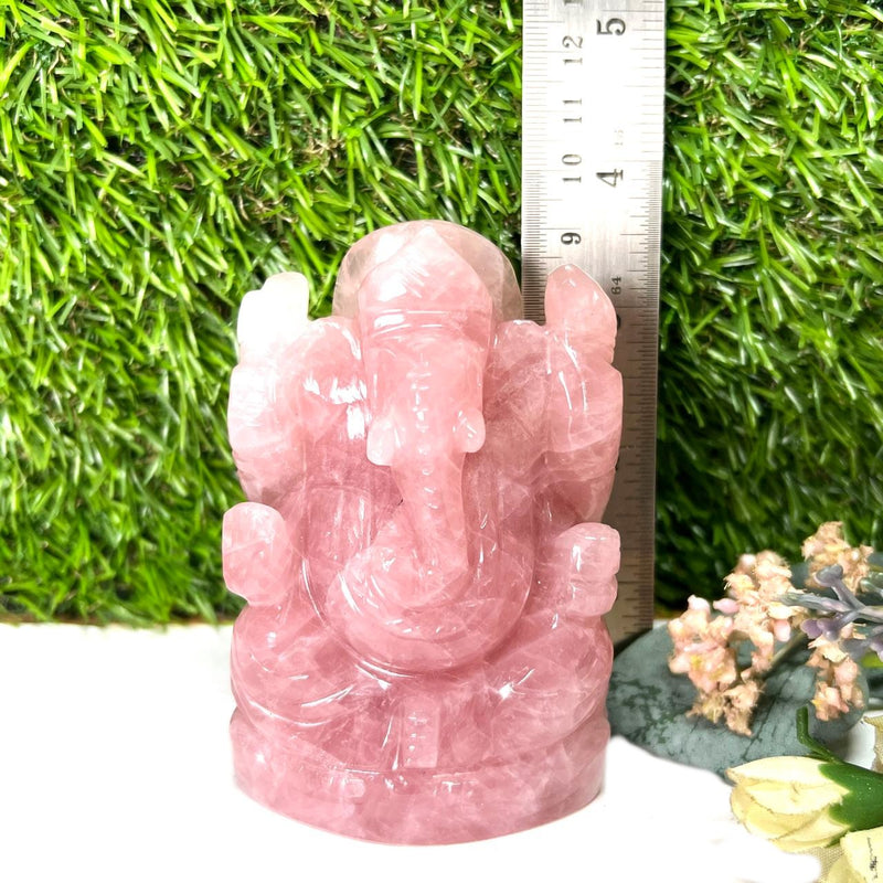 Rose Quartz Ganesha