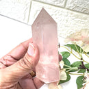 Gem Quality (Transparent) Rose Quartz Towers (Love & Harmony)