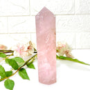 Gem Quality (Transparent) Rose Quartz Towers (Love & Harmony)