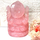 Large Ganeshas in Rose Quartz