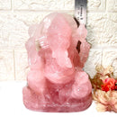Large Ganeshas in Rose Quartz