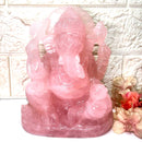 Large Ganeshas in Rose Quartz