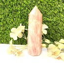 Large Rose Quartz Towers (Love and Harmony)