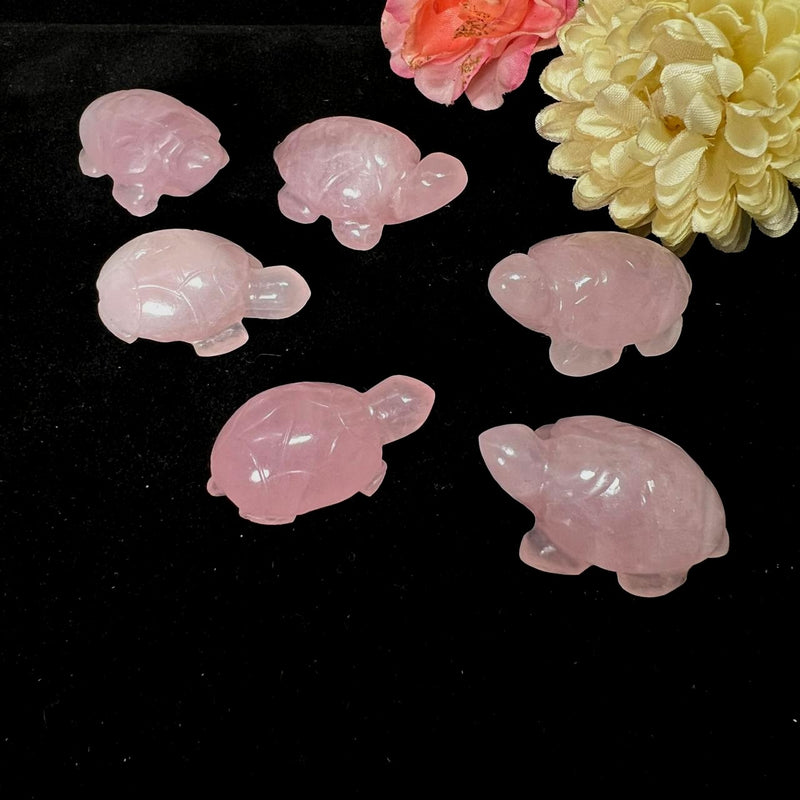 Turtles in Rose Quartz (Harmony and Love)