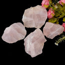 Rose Quartz One Side Polished Rough (Peace & Harmony)