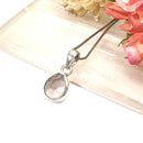 Rose Quartz Small Pendants in Silver