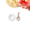 Rose Quartz Small Pendants in Silver