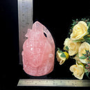 Shiva Head in Rose Quartz