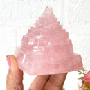 Shree (Shri) Yantra in Rose Quartz (Meditation)