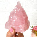 Shree (Shri) Yantra in Rose Quartz (Meditation)
