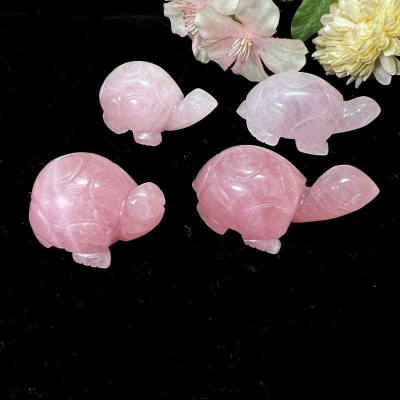 Turtles in Rose Quartz (Harmony and Love)