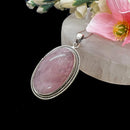 Rose Quartz Pendants in Silver Premium Collection (Love, Romance, Relationships)