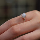 Blue Lace Agate Adjustable Rings in Silver