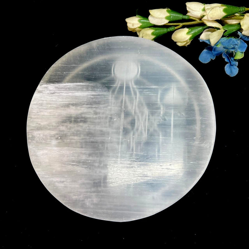 Selenite Large Charging Plates ( 6 inch)