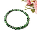 Ruby Zoisite Round Bead Bracelet (Spiritual Learning)