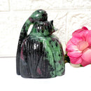 Shiva Head in Ruby Zoisite