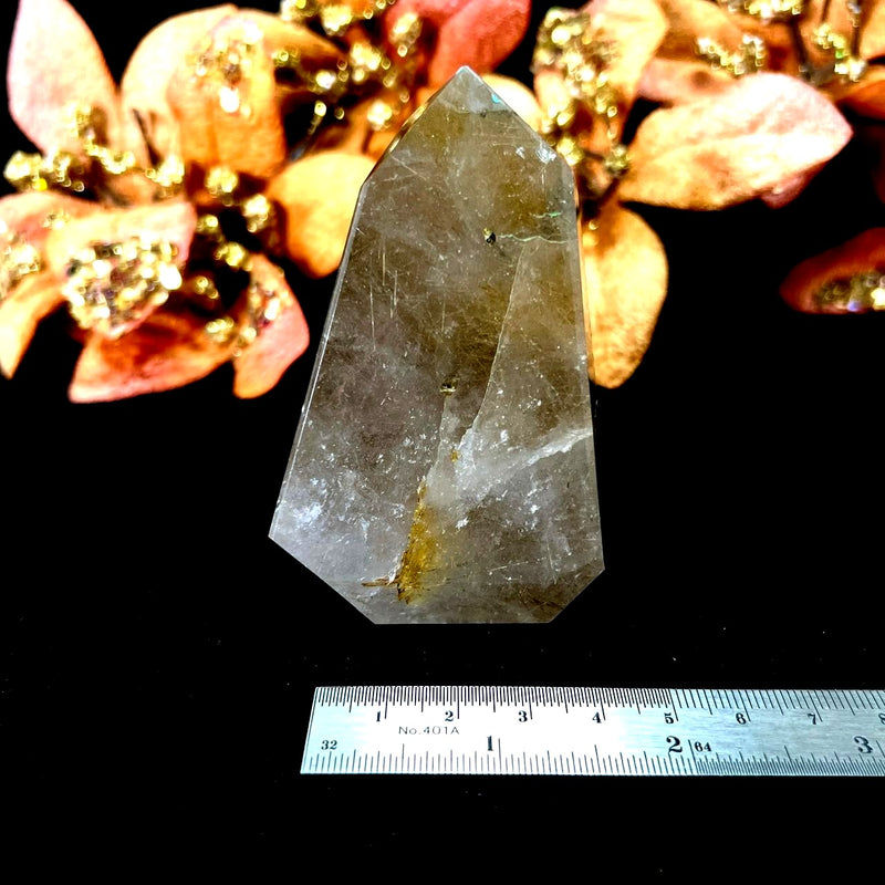 Golden and Green Rutile Quartz Free Forms (Transition)