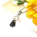 Saffordite / Chintamani and Herkimer Diamond Quartz Pendant in Silver