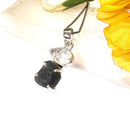 Saffordite / Chintamani and Herkimer Diamond Quartz Pendant in Silver