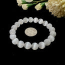 Selenite Round Bead Bracelet (Aura Cleansing)