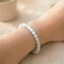Selenite Round Bead Bracelet (Aura Cleansing)