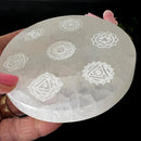 Selenite Round Charging Plates (4inch)