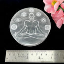 Selenite Round Charging Plates (4inch)