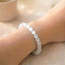 Selenite Round Bead Bracelet (Aura Cleansing)