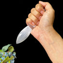Selenite Medieval Short Dagger (Cut Cords)