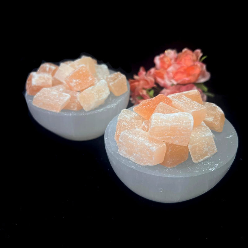 Small Selenite Fire Bowl for Protection