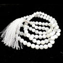 Selenite Round Beads Jaap Mala (Meditation & Protection)