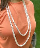 Selenite Round Beads Jaap Mala (Meditation & Protection)