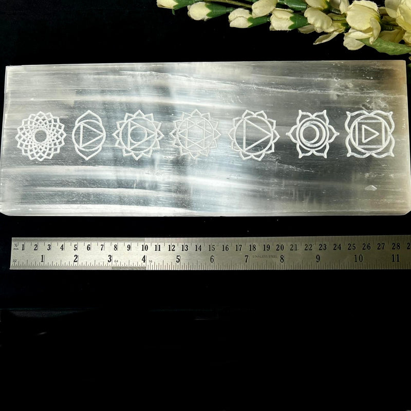 Selenite Rectangle Charging Plates