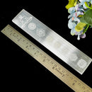 Selenite Small Rectangle Engraved Charging Plates