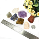 Rough Stones Set for the Seven Chakras