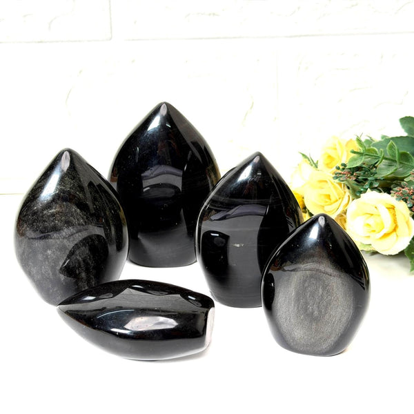 Silver Sheen Obsidian Flames (Scrying & Astral Travel)