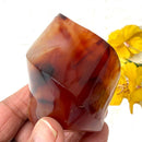 Small Carnelian Twisted Flames (Creativity & Passion)