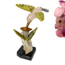 Crystal Hummingbirds and Flower from Peru