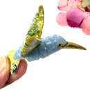 Crystal Hummingbirds and Flower from Peru