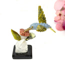 Crystal Hummingbirds and Flower from Peru