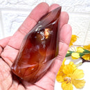 Small Carnelian Twisted Flames (Creativity & Passion)