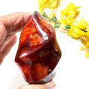 Small Carnelian Twisted Flames (Creativity & Passion)