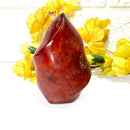 Small Carnelian Twisted Flames (Creativity & Passion)