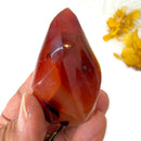 Small Carnelian Twisted Flames (Creativity & Passion)