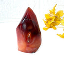 Small Carnelian Twisted Flames (Creativity & Passion)