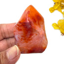 Small Carnelian Twisted Flames (Creativity & Passion)