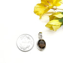 Smoky Quartz Small Pendants in Silver